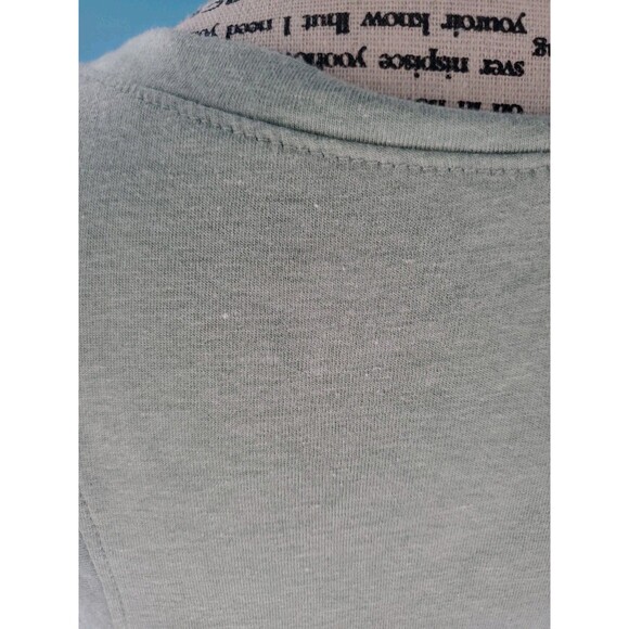 IML House Plant Tank Top Lg Womens Green Scoop Neck Large Leaf Botanical Outline - Picture 14 of 15